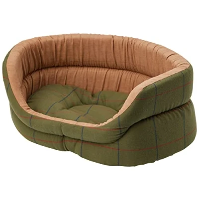 Image of Danish Design Hunter Tweed Brown Machine Washable Dog/Puppy Slumber Bed 18 Inch