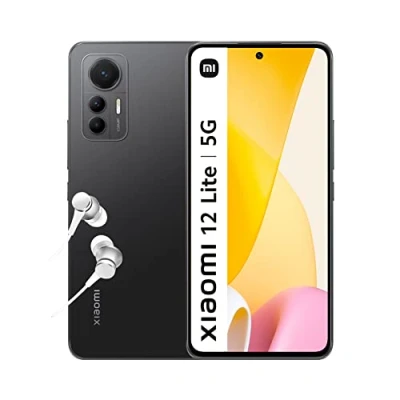 Image of Xiaomi MZB0BLQEN 12 Lite 5G, 6.55 120Hz Amoled Display, Snapdragon 778G, 108MP Triple Camera, 4300mAh with 67W Turbo Charge, Black, Smartphone 8+128 GB