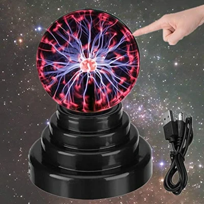 Image of USB / Battery Power Touch Sensitive Plasma Ball Magic Lamp Sphere Globe Novelty Toy Home Decoration Light