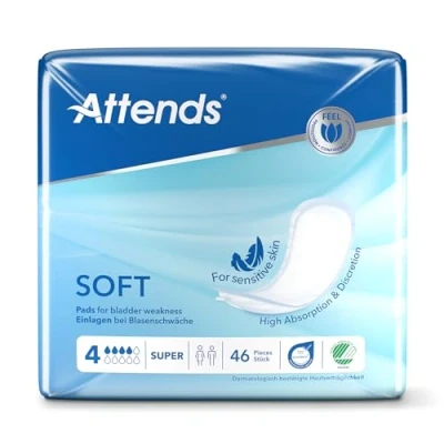 Image of Attends Level 4 Soft Shaped Super Pad, Pack of 46