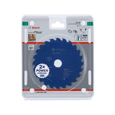 Image of Bosch Professional Circular Saw Blade Expert (for Wood, 136 x 20 1.5 mm, 24 teeth; Accessories: Cordless Saw)