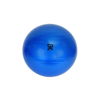 Image of CanDo Exercise Ball, non slip, inflatable, blue, 30cm