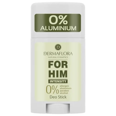 Image of Dermaflora For Him Intensity Stick Deodorant 50ml, 0% Aluminium, Paraben Free, Natural Odour Protection