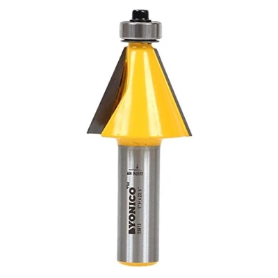 Image of Yonico 13913 22.5 Degree Bevel Edge Forming Router Bit 1/2 Inch Shank