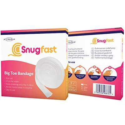 Image of Snugfast Big Toe Tubular Gauze Bandage Dressing 2.7cm x 20m Roll