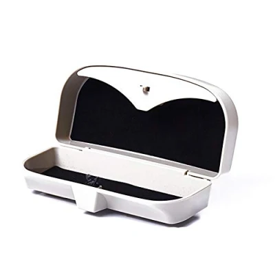 Image of Glasses Holder for Car Sun Visor, Magnetic Holder, Universal Sunglasses Case, Accessories grey