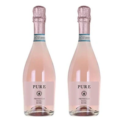 Image of Pure Pink Prosecco Rosé 75cl Pack of 2 11% ABV
