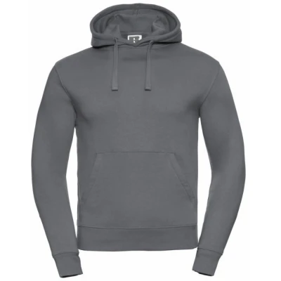 Image of Russell Athletic Mens Authentic Hooded Sweatshirt / Hoodie (Convoy Grey) Multicolour Size Medium