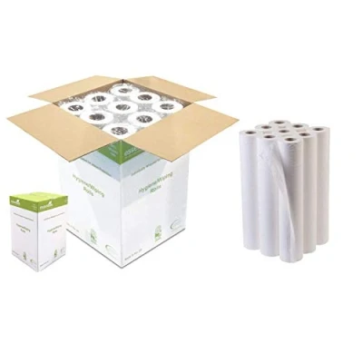 Image of Essentials H2W540 Hygiene Rolls, 2 Ply, 20&quot;, White (Pack of 9)