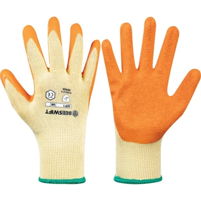Image of Latex dipped work gloves,S/M Click 2000