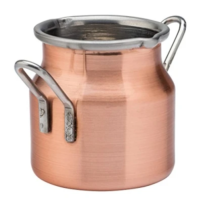Image of Copper Milk Churn 2.5oz / 70ml Set of 6 Server, Sauce Ramekin, Utopia Tableware
