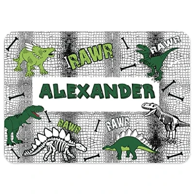 Image of Paper Themes Personalised Placemat for Kids (Rawr)