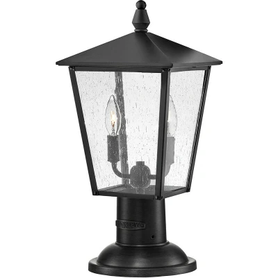 Image of Hinkley Huntersfield Outdoor Pedestal Light Black, IP44