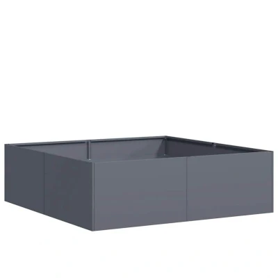 Image of vidaXL Planter Anthracite 100x100x30 cm Steel