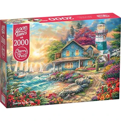 Image of Puzzle 2000 pièces : Lever de soleil au bord la mer