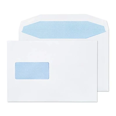 Image of Blake Purely Everyday C5+ 162 x 235 mm 90 gsm Gummed Mailer Window Envelopes (4408) White Pack of 500
