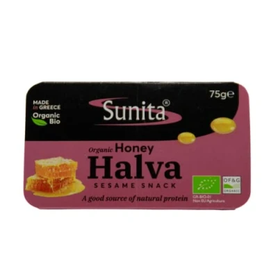 Image of Sunita Org Plain Honey Halva 75g (Pack of 2)