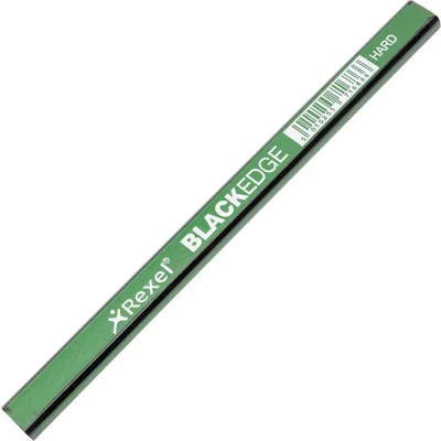 Image of Rexel Blackedge Carpenters Pencils Medium, Pack of 12, 34330