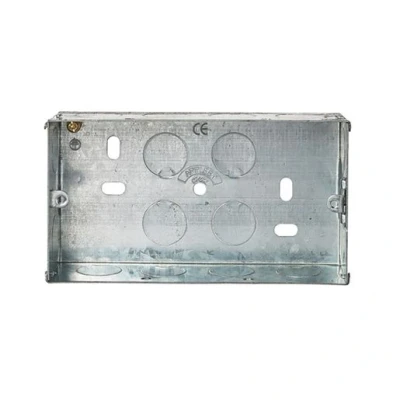 Image of Appleby Installation 2 Gang Adjustable Lug Flush Steel Box 35mm Sb625