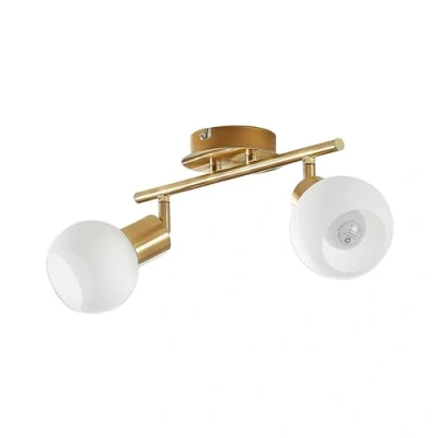 Image of Ceiling Light &#039;Elaina&#039; dimmable (Modern) in Gold Made of Metal for e.g. Living Room &amp; Dining (2 Sources, E14) from Lindby floodlight, Spotlight
