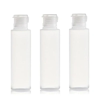 Image of 3Pcs 100ml Empty Refillable Clear Plastic Soft Tube Squeeze Bottle with Flip Cap Travel Makeup Cosmetic Toiletries Packing Storage Containers for Shampoo Body Wash Toner Lotion