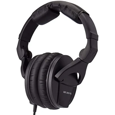 Image of Sennheiser HD 280 PRO Closed Back Over Ear DJ &amp; Monitoring Headphones Collapsible Design Swivelling Cups 3M Coiled Cable 1/4&quot; Jack Adaptor Included (506845)