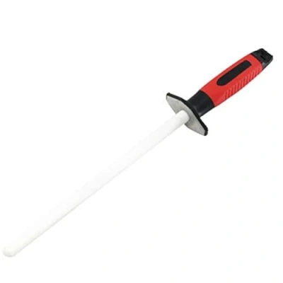 Image of 10 Inch Ceramic Rod Knife Honing, Diamond Sharpening for Stainless Steel Knives, Professional Sharpener Home Kitchen