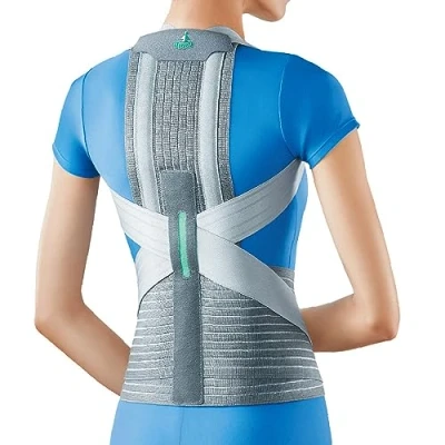 Image of OPPO Elite Posture Support Brace for Poor Posture, Shoulder Muscle Weakness, Osteoarthritis, Kyphotic Spine Curvature, Relieves Back, Neck &amp; Pain, adjustable Fit (X Large)