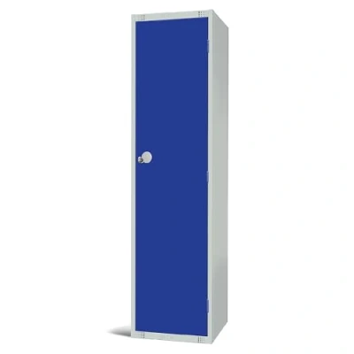 Image of The Products Store Single Door Compartment Locker School Work Storage 1800mm H x 450mm W D BLUE
