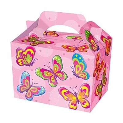 Image of 12 X Butterfly Design Party Lunch/Food Boxes by Playwrite