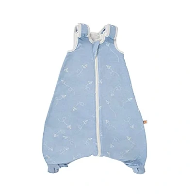 Image of Ergobaby Baby Sleeping Bag 6 18 Month with Feet and Car Seat Belt Slot, On The Move Paper Planes, 2.5 TOG