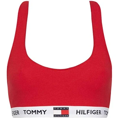 Image of Tommy Hilfiger Women Bralette Stretch, Red (Tango Red), S