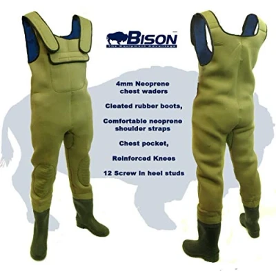Image of Bison 4mm Neoprene Chest Waders size 11