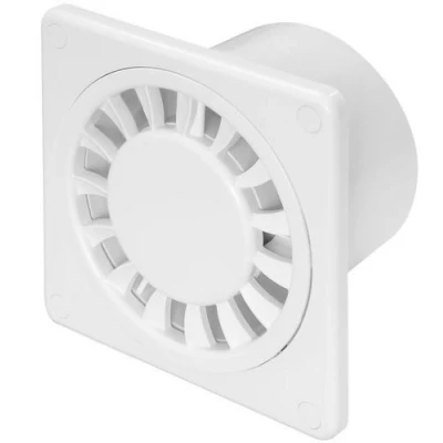 Image of MKK DISK Bathroom Fan Diameter 100 mm 10 cm White Front Ceiling Wall Built in Kitchen