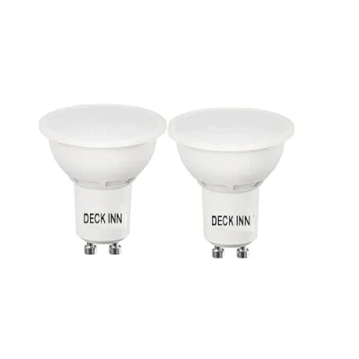 Image of 2 x DECK INN LED GU10 3.5W=35W Halogen Reflector Spot Light Bulbs, Non Dimmable Warm White 2700K 250lm,Mains 240V, 36 Beam Angle.
