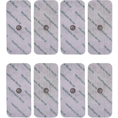 Image of Large TENS Pads with 3.9mm Stud for Compex Cefar Easy by Healthcare World Set of 8