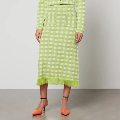 Image of Baum Und Pferdgarten Callis Jacquard Knit Midi Skirt S