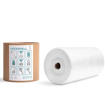 Image of LOCKSMELL Nappy Bin Liner (800m) Compatible with Tommee Tippee Sangenic &amp; Other Cartridges Equivalent to 64 Refills + REFILL TUBE