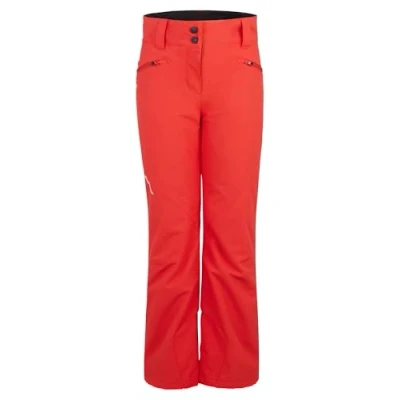 Image of Ziener Children&#039;s Alin Ski Trousers, Snow Breathable, Waterproof, PFC Free, Fiery Red, 128