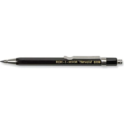 Image of KOH I NOOR 2mm Diameter Short Mechanical Clutch Lead Holder Pencil Black