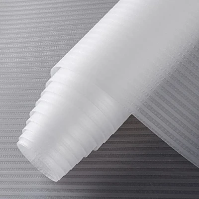 Image of Shelf Liner Non Adhesive Refrigerator Mats Washable, No Odor Plastic Pantry Liners, Wire Paper &amp; Drawer for Cupboard,Kitchen Cabinets, Bathroom Shelves, Shoe Rack
