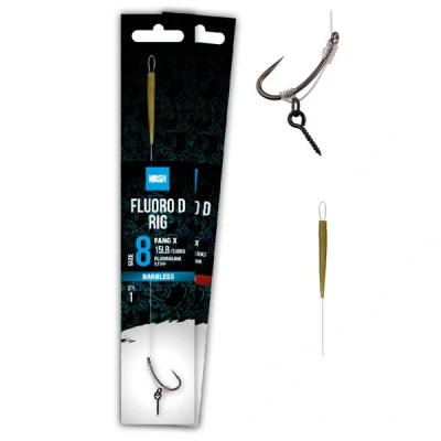 Image of Nash Fluoro D rig Hook Size 8 Carp