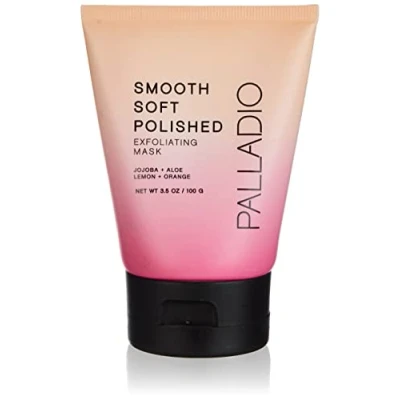 Image of Palladio Exfoliating Face Mask, Smooth Soft Polished Skin, Gentle Scrub for Exfoliates Skin Instantly to Lift Away Dead Cleans Pores, Hydrate &amp; Brighten Dry or Sensitive 3.5 oz