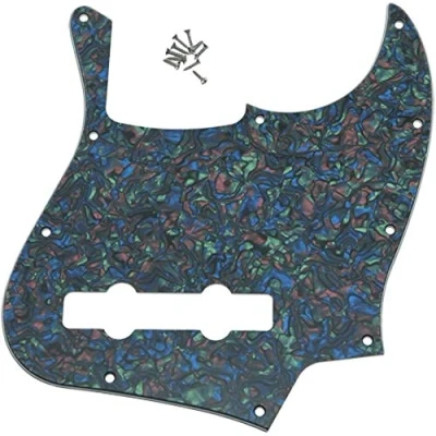 Image of Dopro 5 String Jazz Bass Pick Guard J Scratch Plate for USA/Mexican FD Abalone Pearl