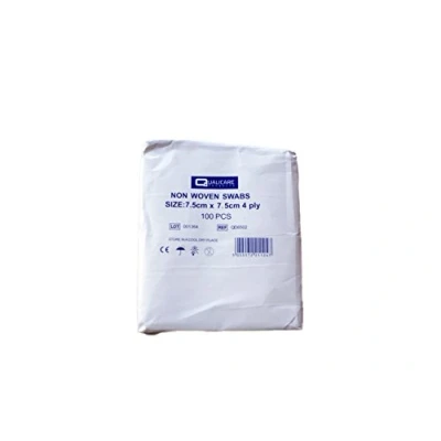 Image of Qualicare Non Woven Swabs (Pack of 100) 7.5cm x