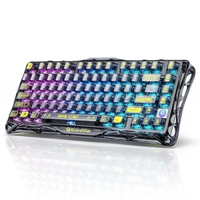 Image of GravaStar K1 Lite Keyboard Transparent Black