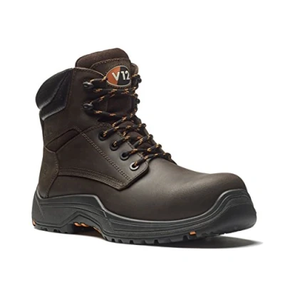 Image of V12 Footwear VR601.01/07 Bison IGS Safety Derby Boots, Size 07, Brown
