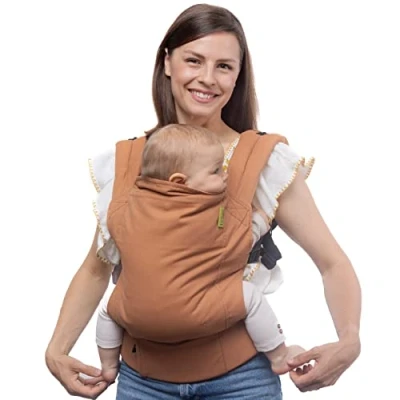 Image of Boba Baby Carrier Backpack or Front Pack Sling for 7 lb Infants and Toddlers Up to 45 Pounds (Fox)