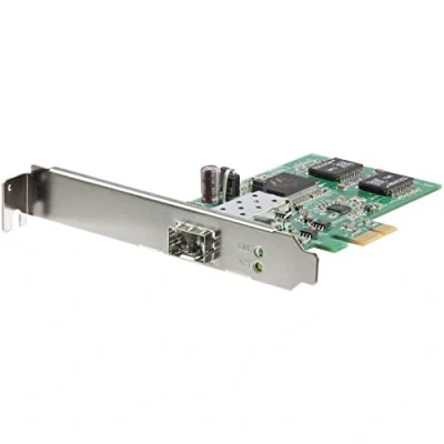 Image of StarTech.com PCI Express Gigabit Ethernet Fiber Network Card w/ Open SFP PCIe GbE Adapter NIC Optic (PEX1000SFP2), (1000 Mbps)