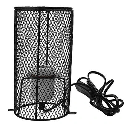 Image of POFET E27 Pet Ceramic Heating Lamp Heater Holder Reptile Infrared Heat Bulb with Anti hot Bracket for Lizard Turtle